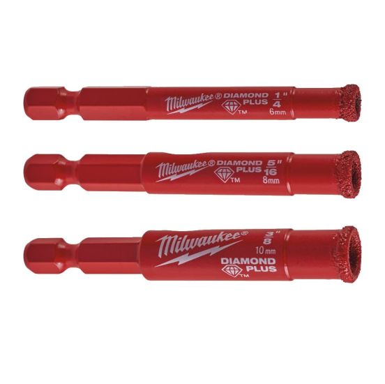 Milwaukee Diamantborset 6-8-10mm 1/4HEX - 4932471771