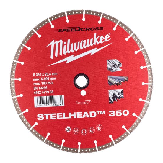 Milwaukee Diamantskive DH Steel Head 350 - 4932471988