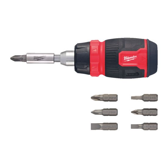 Milwaukee skruetrækker 8-I-1 m/skralde - Kompakt - 48222913