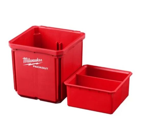 Milwaukee beholdere 10X10cm PACKOUT 2 stk - 4932480698
