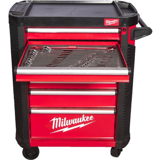 Milwaukee Værktøjsvogn 78cm fyldt 206 dele - 4932498185
