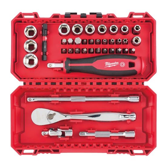 Milwaukee 1/4" bitssæt med skralde - 4932498381