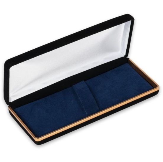 CraftProKits Sort Fløjls Dobbelt Æske til Kuglepenne - AX502688