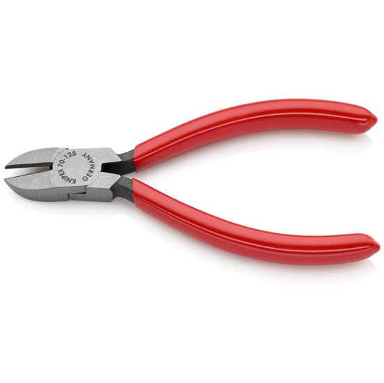 Knipex Skævbider sort atramenteret, betrukket med kunststof 125 mm - KN-7001125SB