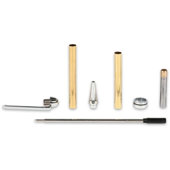 CraftProKits European Style Twist Kuglepensæt - Krom - AX700149