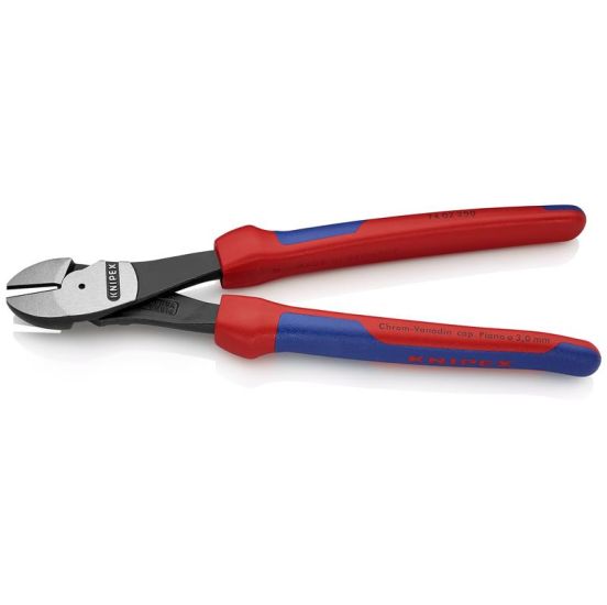 Knipex Kraft-skævbider sort atramenteret, med flerkomponent-håndtag 250 mm - KN-7402250