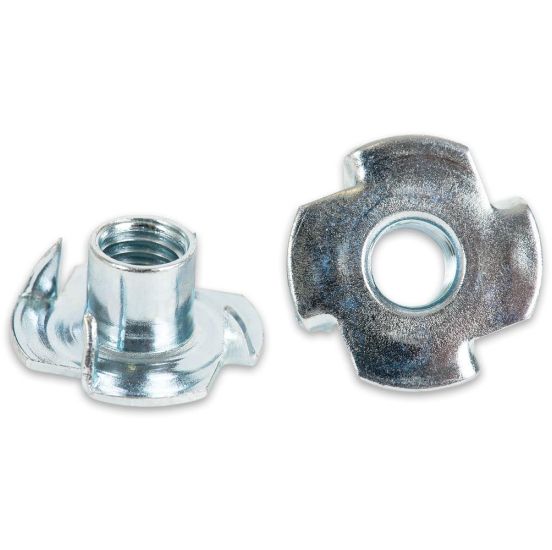 Gevindskåret T-møtrik med tænder - M8 x 10 mm - 10 stk. - AX800403