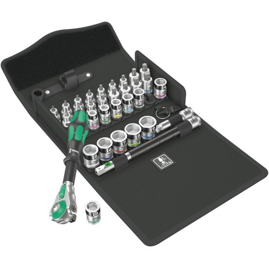 Wera topnøglesæt 8100 SB All-in Zyklop 3/8"-tilslutning, 35 dele - 05003536001