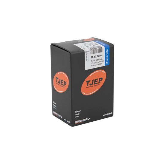 TJEP BE-90 Klammer 25mm, m/lim. Elgalv. 4.000 stk. - TJ840125
