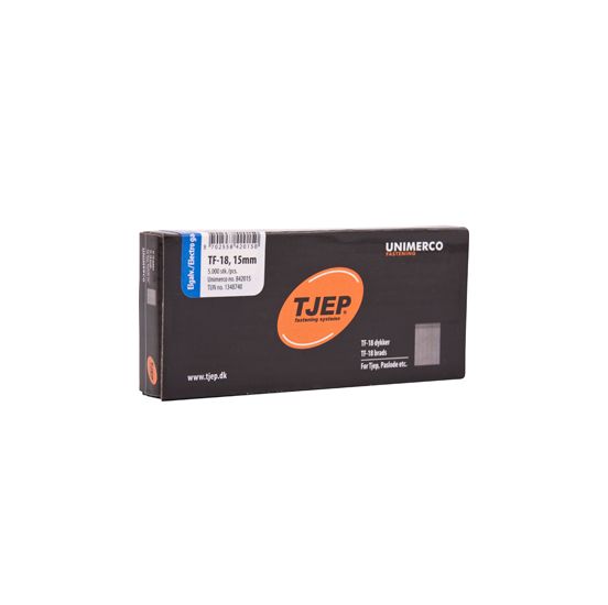 TJEP TF18 stifter 15mm, Elgalvaniseret. 5.000 stk. - TJ842015
