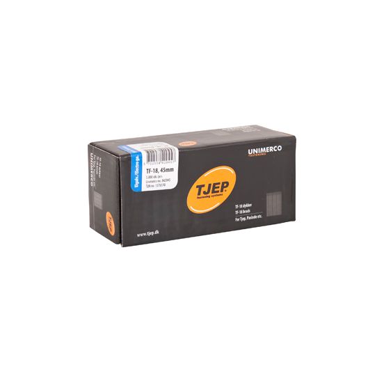 TJEP TF18 stifter 45mm, Elgalvaniseret. 5.000 stk. - TJ842045
