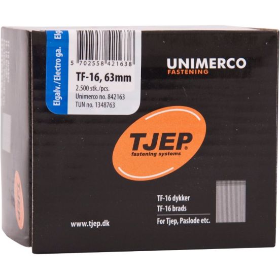 TJEP TF16 63mm dykker , Elgalvaniseret. Box 2.500 stk. - TJ842163