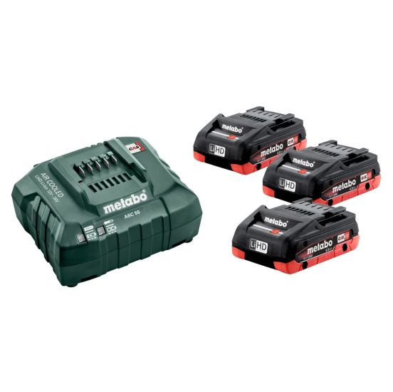 Metabo Batteri-Basissæt 3x LiHD 18V 4,0Ah - 685132000