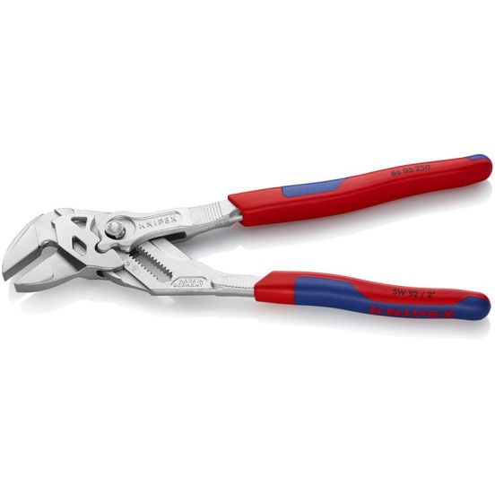 Knipex Tang og skruenøgle i ét værktøj forkromet, med flerkomponent-håndtag 250 mm - KN-8605250SB
