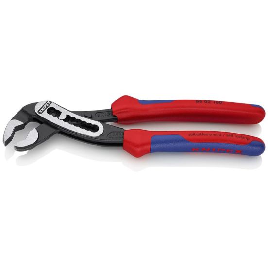 Knipex KNIPEX Alligator® Vandpumpetang sort atramenteret, med flerkomponent-håndtag 180 mm - KN-8802180