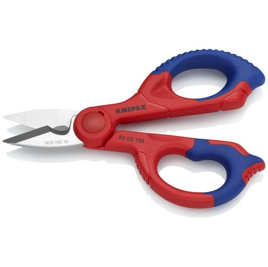 Knipex Elektrikersaks med flerkomponent-hylstre, glasfiberarmeret 155 mm - KN-9505155SB
