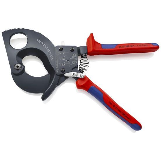 Knipex Kabelsaks (Skraldeprincip) sort lakeret, med flerkomponent-håndtag 280 mm - KN-9531280