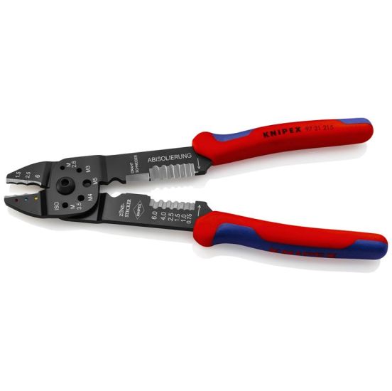 Knipex Crimptang sort lakeret, med flerkomponent-håndtag 230 mm - KN-9721215SB