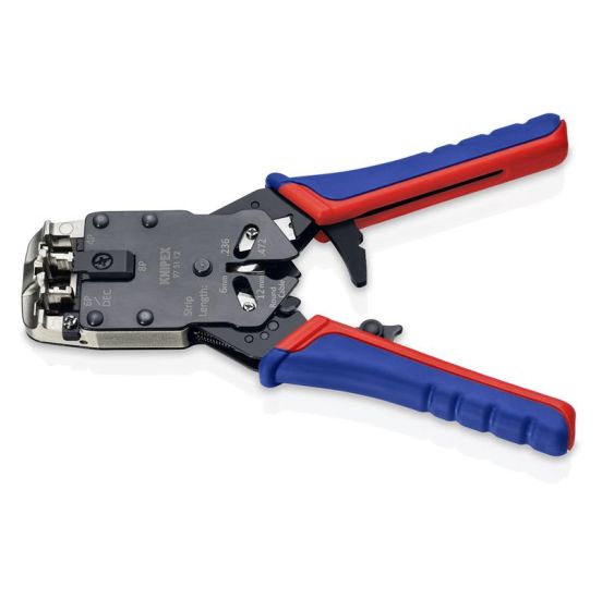 Knipex Crimptang til Westernstik bruneret, med flerkomponent-håndtag 200 mm - KN-975112