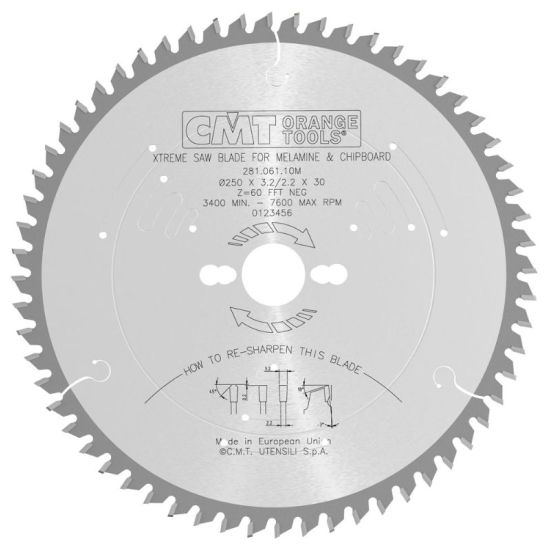 CMT Klinge 160x2,2x20 Z56 TF Neg - 281.161.56H