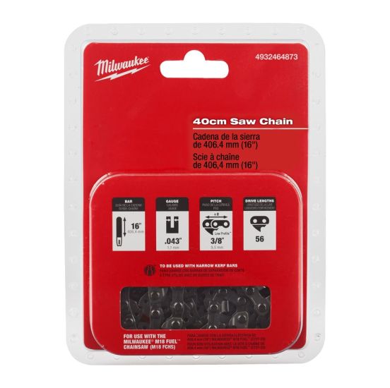 Milwaukee 40 cm kæde til kædesav - 4932464873