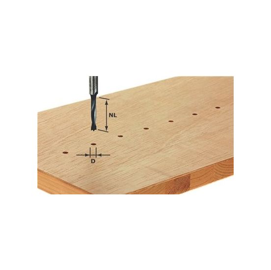 Festool Dyvelbor Ø 6mm, skaft 8 mm - 491067