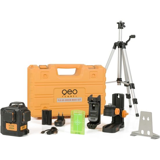 geo-FENNEL Grøn laser sæt i kuffert FLG 6 - GF-F534640