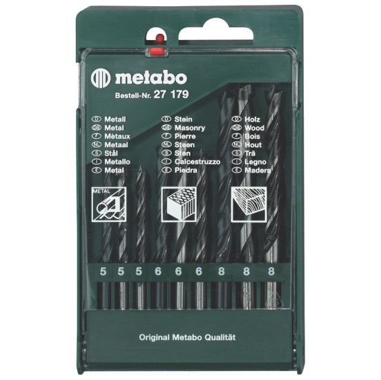 Metabo Borkassette 9 dele (til træ/sten/metal) - 627179000