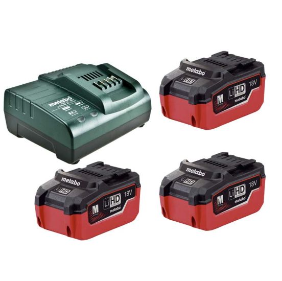 Metabo Batteri Basis-Sæt (5,5 Ah 18V LiHD) + Oplader (ASC 30-36) - 685074000