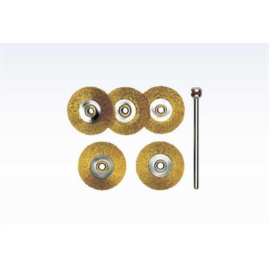 Proxxon Messingbørster Ø 22mm 5 stk. - ROL-28962