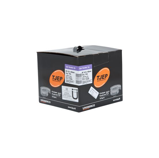 TJEP BC40/40 Kamsøm elgalv., Full head. Box 1.600 pcs. - TJ837141
