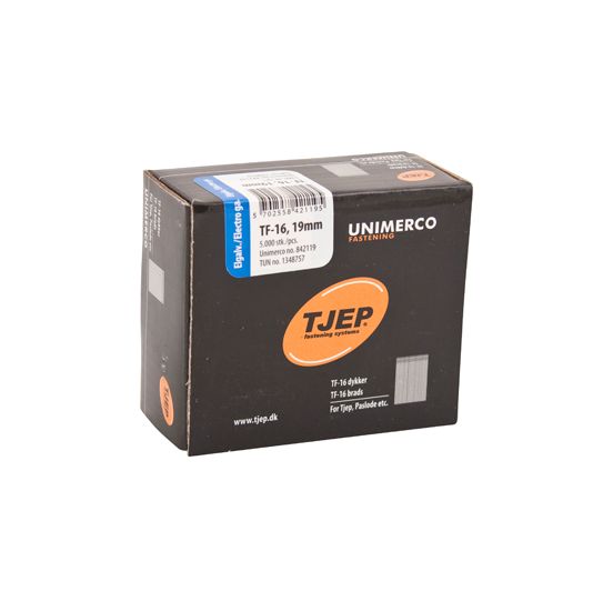 TJEP TF16 19mm Dykker, Elgalvaniseret. Box 5.000 stk. - TJ842119