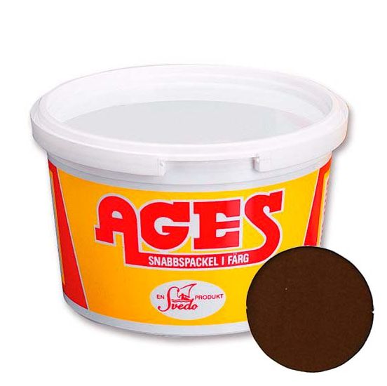 Ages spartelmasse nr.10 Mørk Teak 400g - 54A0101