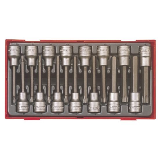 Teng Tools Bits-topnøglesæt torx & unbraco 1/2" TTTXH15 med 15 dele - 118890102