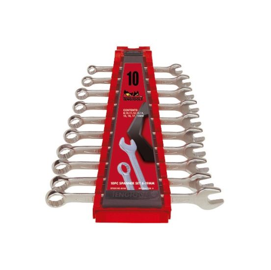 Teng Tools ringgaffelnøglesæt 6510A 8-19mm - 117430108