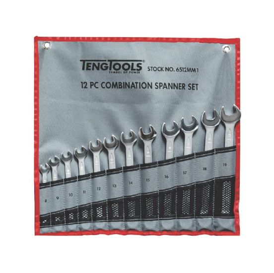 Teng Tools ringgaffelnøglesæt 6510MM med 10 dele 8-19mm - 153160106