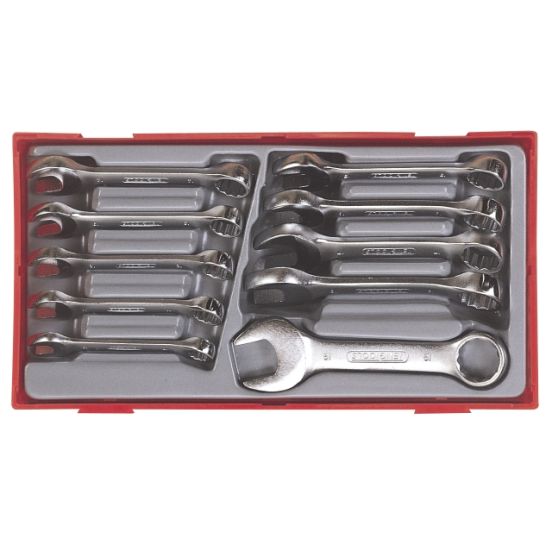 Teng Tools ringgaffelnøglesæt stubby TT6010M med 10 dele 10-19mm - 109470104