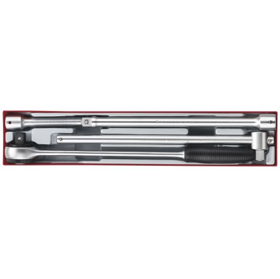 Teng Tools forlængerstykker og skraldenøgle i sæt TTX3404 3/4" med 4 dele - 101530103