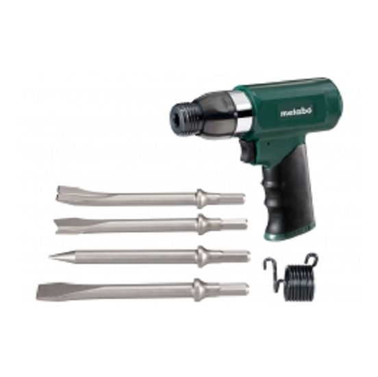 Metabo Trykluft-mejselhammer inkl. 4 mejsler - 604115500
