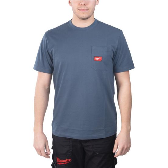 Milwaukee Blå arbejds t-shirt WTSSBLU - WTSSBLU