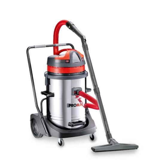 PROMAC Industriel våd og tør støvsuger 78lt, 2 motorer - JET-VAC-78-2TB