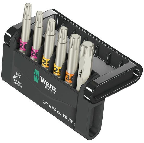 Wera Bitssæt Bit-Check 6 Wood TORX HF 1 - 05056470001