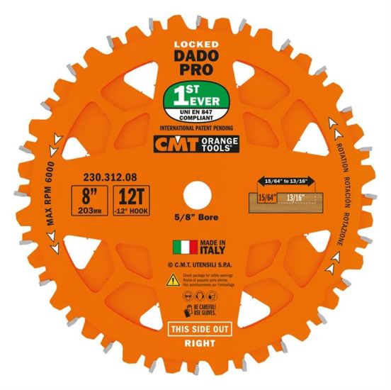 CMT Dado 203x6,2-20 d15,87 Z12 HW - 230.312.08