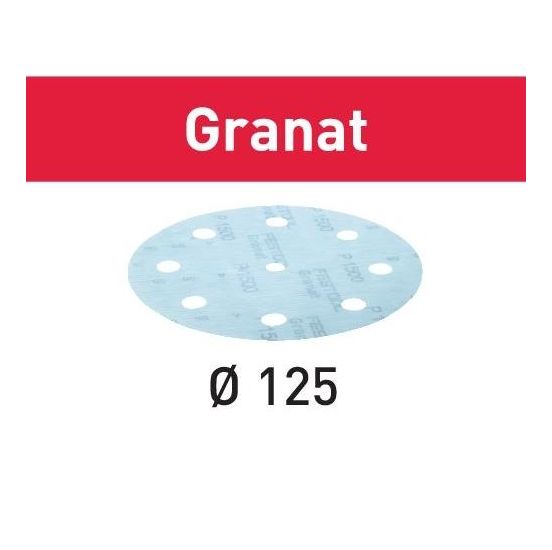 Festool StickFix-slibepapir Ø 125 mm Granat P1500 - 497182