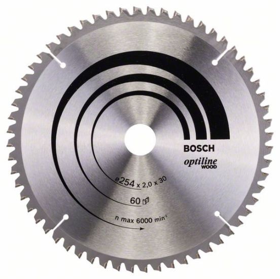 Bosch rundsavklinge 254x30mm 60T -5gr træ - 2608640436