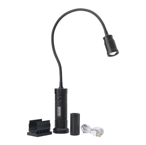 Record Magnetisk LED arbejdslampe med fleksibel hals - REC59000