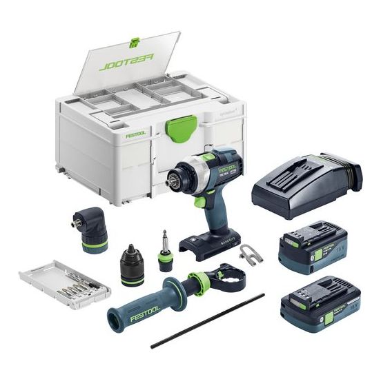 Festool Akku bore-/skruemaskine TDC 18/4 5,0/4,0 I-Set QUADRIVE - 577612
