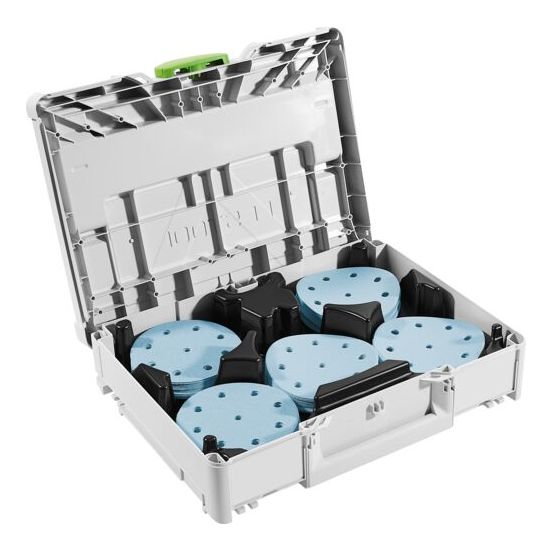 Festool Slibepapir-Systainer³ SYS-STF D125 GR-Set Granat - 578193