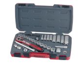 Teng Tools Topnøglesæt. Med 3/8" firkantfatning T3839 167930106