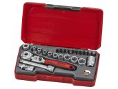 Teng Tools Topnøglesæt 1/4'' T1424S med 24 dele 186901005